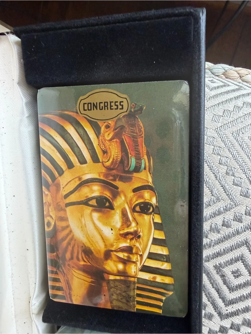 Tutankhamun Playing Cards Set in Collectible Box Congress Cards NIB
